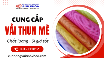 Cửa hàng Vải Anh Khoa cung cấp vải thun mè chất lượng, sỉ giá tốt, giao hàng tận nơi