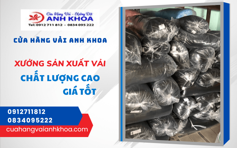 xưởng sản xuất vải