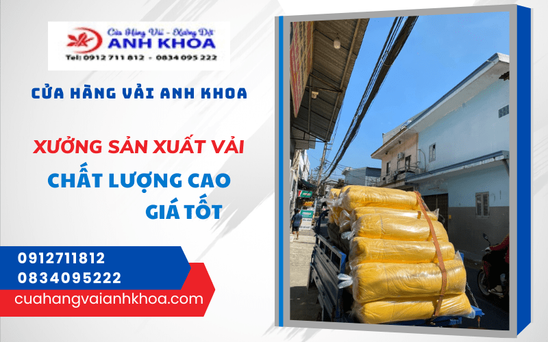 xưởng sản xuất vải