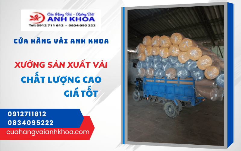 xưởng sản xuất vải