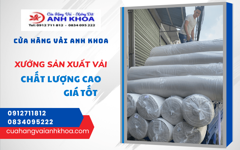 xưởng sản xuất vải