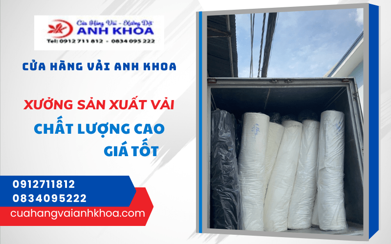 xưởng sản xuất vải