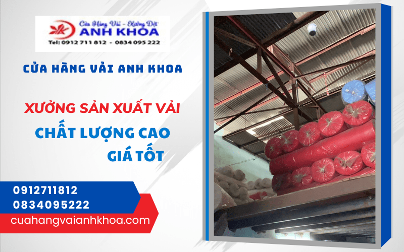 xưởng sản xuất vải