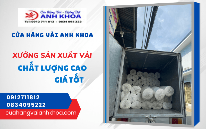 xưởng sản xuất vải