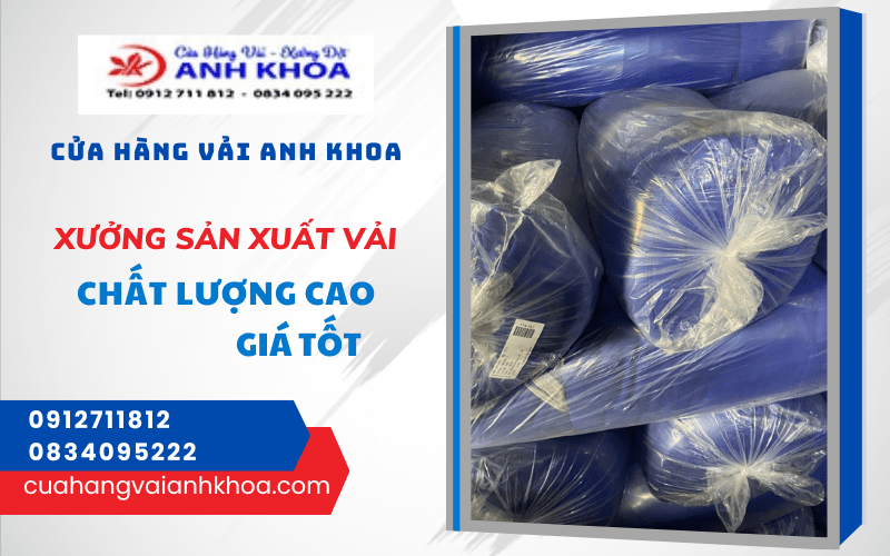 xưởng sản xuất vải